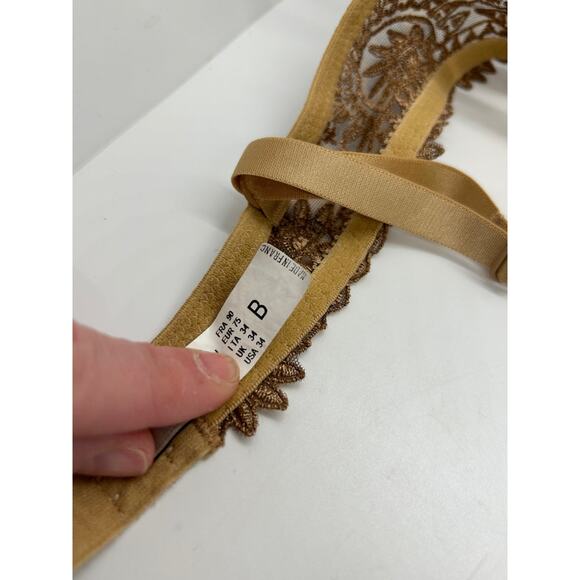 Chantelle Designer Bra Size 34 B Animal Print Tan - Picture 7 of 7